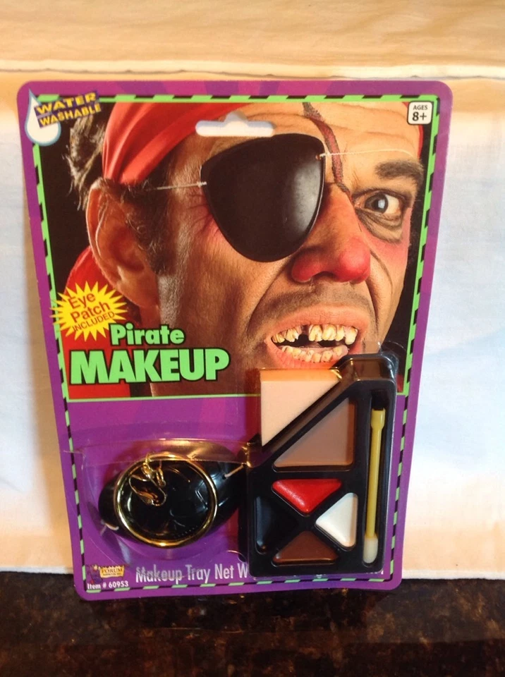 Kit de Maquillaje Pirata con Parche para Ojos y 1 Oreja - UNISEX Foto 3 de 4