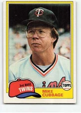 1981 Topps #657 Mike Cubbage EX/NM Twins DP ID:113355