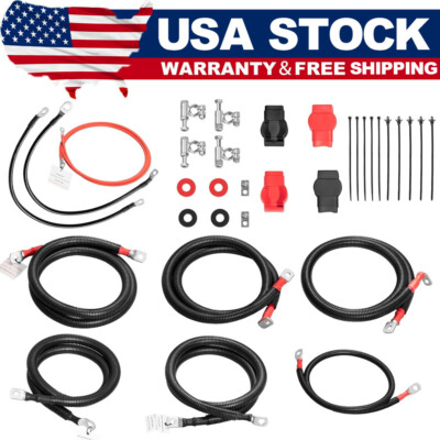 7.3 Diesel Battery Cables Kit for 1999-2003 Ford F250/F350/Excursion 2/0 Starter
