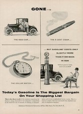 1955 American Petroleum Institute Gasoline Vintage Print Ad Gone New York NY USA