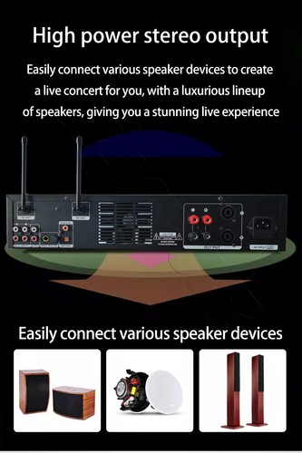 K600 I520 TV home KTV speaker karaoke professional amplifier all-in-one machine - Picture 17 of 20