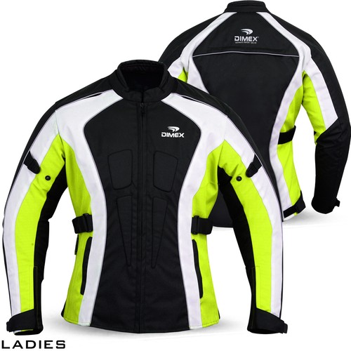 Women Motorcycle Cordura Textile Jacket Waterproof Ladies Motorbike Armours - 第 4/4 張圖片