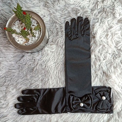 Stretch Satin Extra Long Gloves Wrist Elbow Opera Evening Party Fancy Costume - Picture 24 of 34