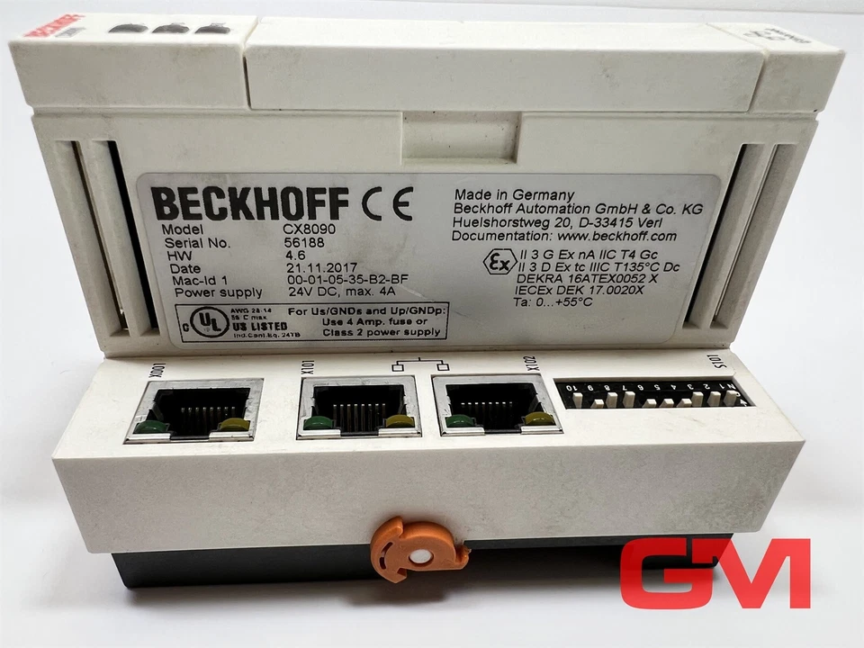 Beckhoff CPU-Grundmodul CX8090 Embedded-PC mit Ethernet Module HW 4.6 Unit - Bild 4 von 4