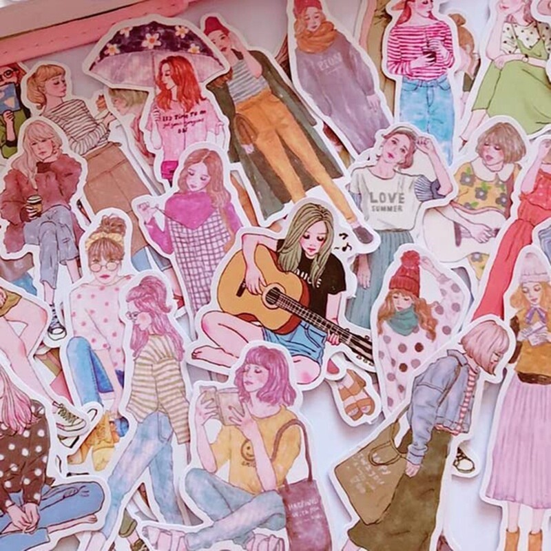 101 Pcs People Stickers for Journaling Scrapbooking,Urban Scrapbook ...