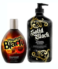 Millennium Tanning INSANELY BLACK Hot Tingle 60X Dark & SOLID BLACK TAN EXTENDER