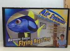 Air Swimmers Remote Control Flying Fish Regal Tang Blue Yellow RC Open Box