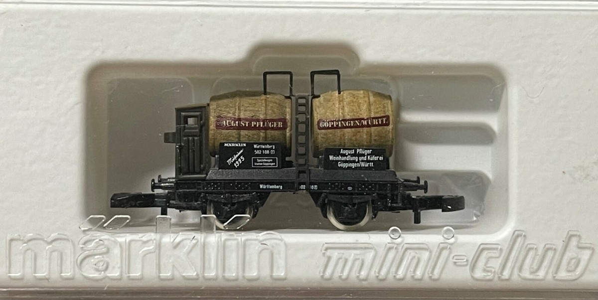 Marklin Z Scale Museum Car 1995 Museumswagen Two-Barrel Wine Car w