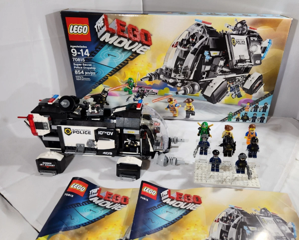 LEGO The LEGO Movie Super Secret Police Dropship 70815 PRE OWNED BY COLLECTOR
