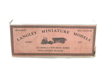 LANGLEY MINIATURMODELLE VO/6T/SL SCAMMELL 6 TONNEN MECH. MIT NIEDRIGEM ANHÄNGER 1:76
