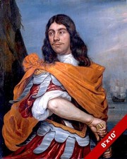 DUTCH NAVY ADMIRAL SIR CORNELIS TROMP IN ROMAN ARMOR PAINTING ART CANVAS PRINT