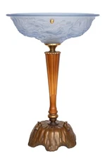 Art Deco Lamp Design Table Light "ROSE BOWL" Brass Lamp Unique Light