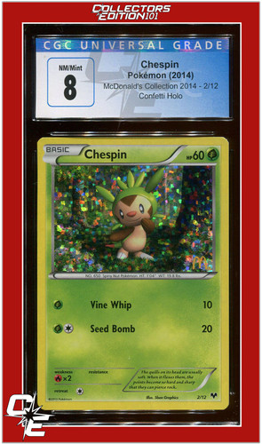 Chespin graded CGC 8 for sale on eBay