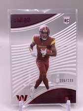 2022 Panini Chronicles #CVR-19 Jahan Dotson Clear Vision Rookies Red #/199