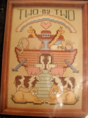 NEW Dimensions Cross Stitch Kit TWO BY TWO #6551 5'' X 7''