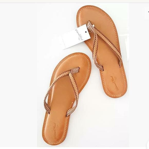 NWT by UNIVERSAL THREAD Tan Valeryn Thong Flip Flop Sandals Women's Size 11 for sale online