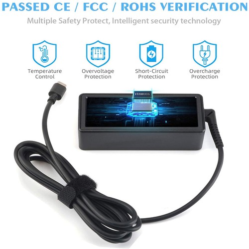 45W USB C Adapter Type C Charger For MacBook Pro/Air Samsung HP Lenovo Dell ASUS - Picture 5 of 8