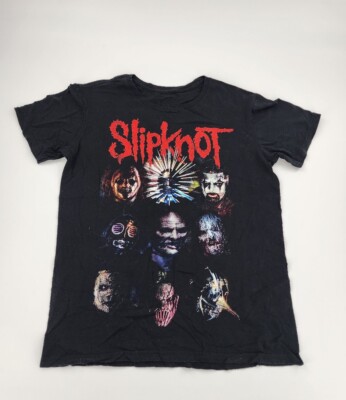 Slipknot Band Tee Shirt Double Sided Black Short Sleeve Metal