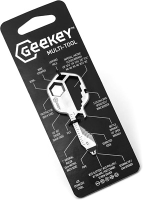 Multi-Tool | Original Key Shaped Pocket Tool | Stainless Steel Keychain Utili...