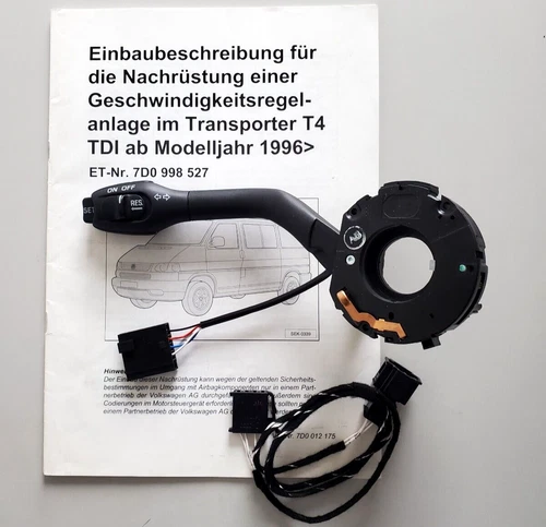 VW T4 cruise control retrofit kit bus 7D0998527 cruise speed control original switch