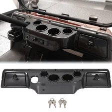 For 1982-Up Club Car DS Golf Cart Carbon Style Dash DashBoard Cover Cup Holders