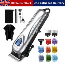 Professional Men Hair Clippers Trimmer Kit Cutting Machine Cordless Barber Salon