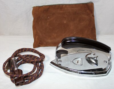 Vintage Travel Iron KM Gad-A-Bout by Bell & Howell. Tested Work Perfectly