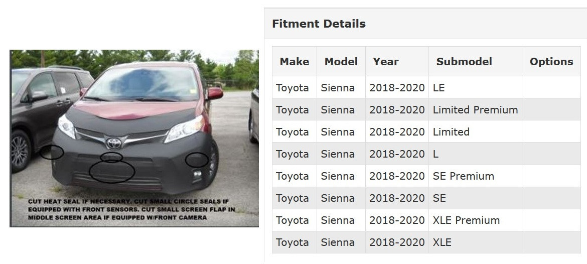 Aazon.co: HanLanKa Cubierta De Salpicadero Copatible Con Toyota Sienna 2004 2005 2006 2007