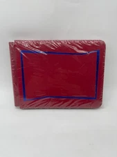 Creative Memories Scrapbook Flex Hinge Album 5x7 Jazzy  Red Blue Foil w/Pages