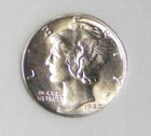1940 P Mercury Dime Brilliant Uncirculated # 00014