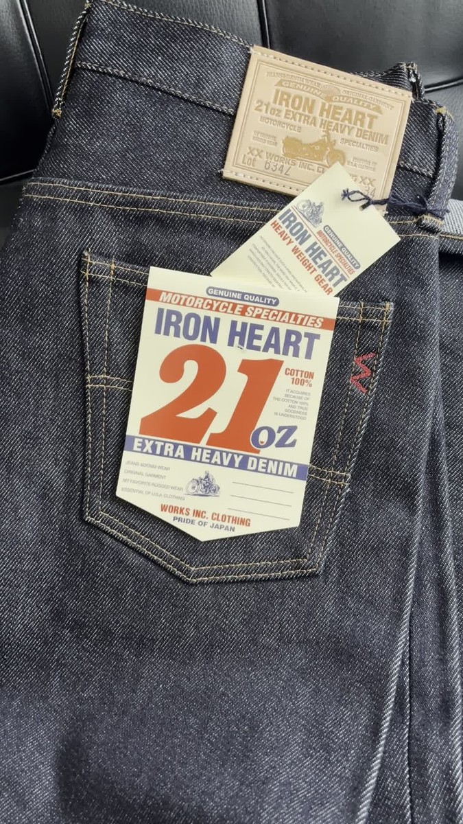 IRON HEART 634Z Regular Straight Jeans 21oz Extra Heavy IRON HEART 634Z Regular Straight Jeans 21oz Extra Heavy