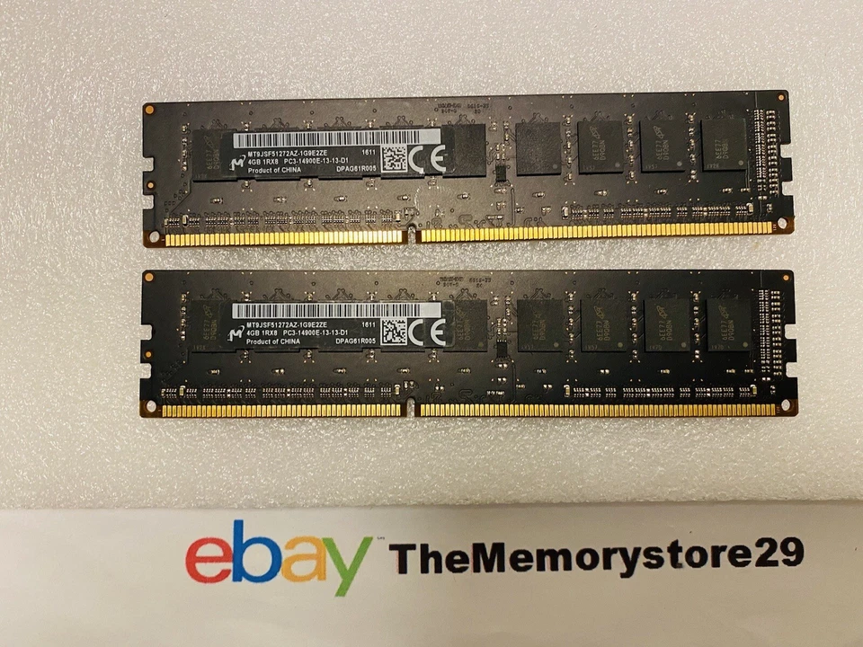 Mac Pro Late 2013 4GB 8GB 16GB Memory DDR3 PC3-14900E 1866MHz Unbuffered Lot - Image 4 of 4