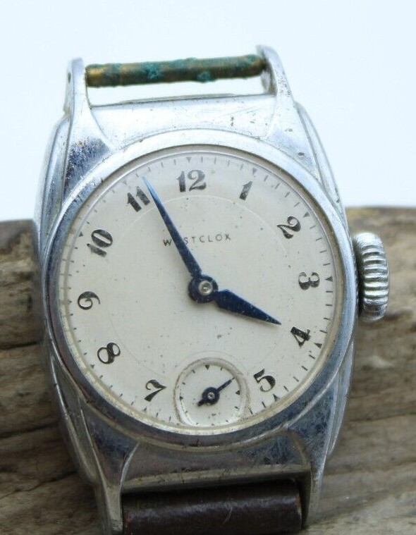 WESTCLOX WRIST WATCH WHITE DIAL MENS FOR REPAIR 27.8x43mm (K3M) | eBay