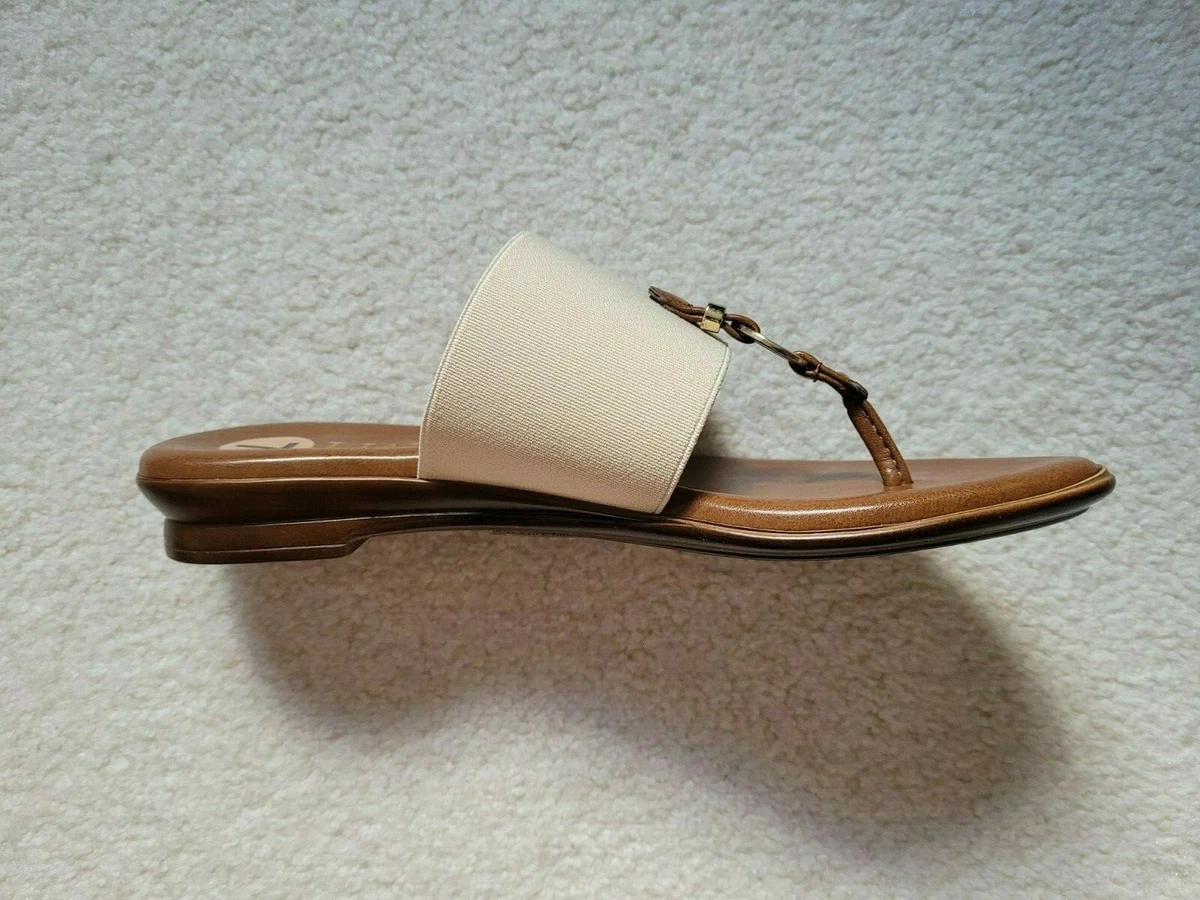 ITALIAN SHOEMAKERS Sonnie Slip On Sandals Color Natural Beige