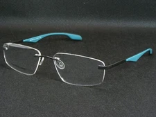 SELECTRA SEL8840 3 GUNMETAL /TEAL EYEGLASSES GLASSES RIMLESS METAL 55-17-140mm