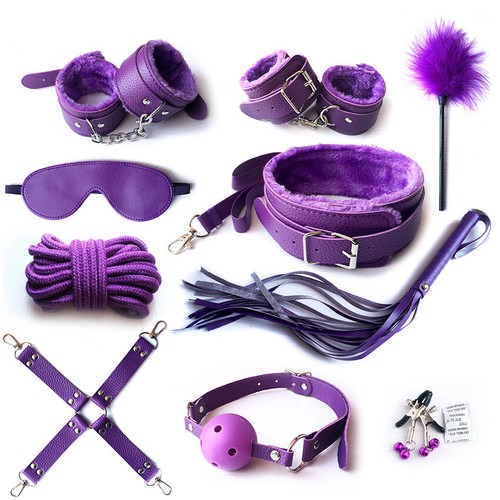 10 Pcs/set Sex Products Erotic Toys PU Leather Bondage Fetish Adults BDSM Couple - Picture 39 of 39