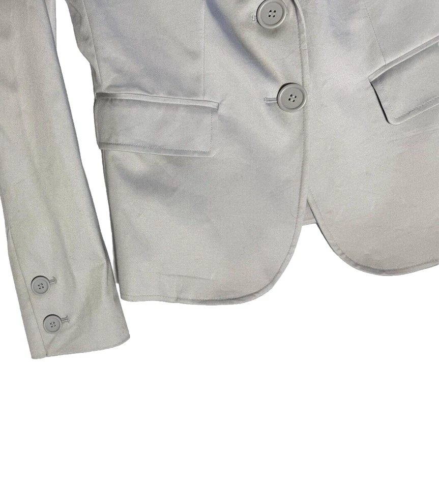 Benetton Beige Tailored Blazer Career Jacket Size 44 /  US 8 Khaki Work Suit - Image 3 of 4