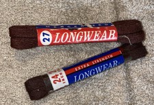 2 pkgs of Vintage Shoe laces - Longwear 27” Brown Made in USA