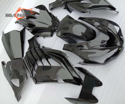 Carbon Fiber Black ABS Fairing Kit Bodywork For KAWASAKI NINJA ZX