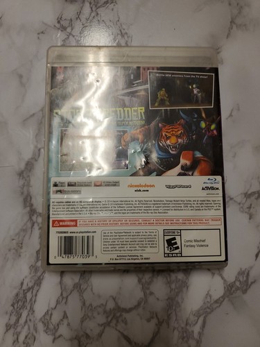 TMNT Turtles Danger Of The Ooze PS3 (Sony PlayStation 3, 2014) No Manual - Picture 2 of 7