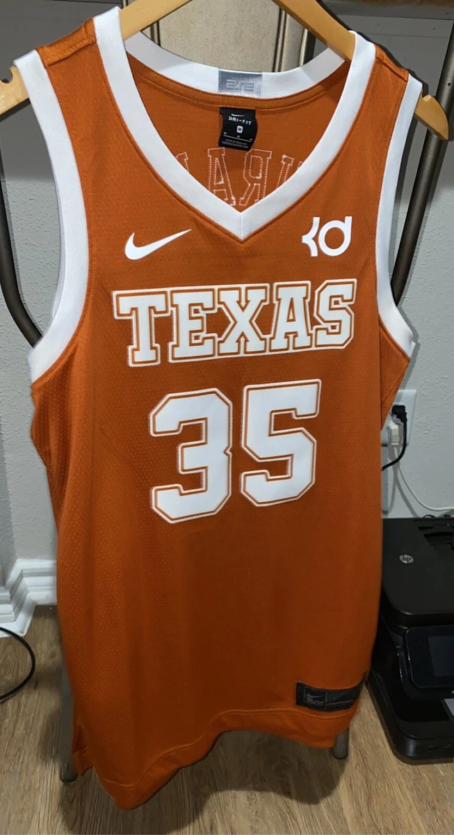 Men's Texas Longhorns #35 Kevin Durant Black Golden Authentic College  Basketball Jersey 954767-177