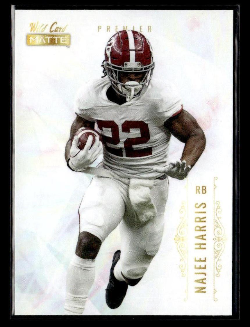 2021 Wild Card Matte White #MBC-9 Najee Harris Card Alabama Crimson Tide