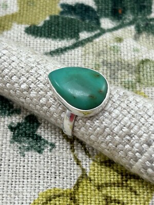 TÜRKIS Träne Silber Ring Gr. L 1/2 925