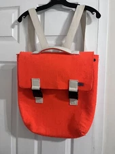 Mad Rabbit Kicking Tiger Backpack Orange Felt outer 16"x12"x5"