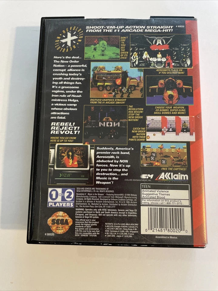 Sega Genesis Video Game Revolution with Case and Instructions - Image 2 of 4