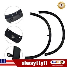 2 Pcs Front Wheel Plastic Fender Arch Black For Nissan Rogue 2014-2016 New 2 Pcs Front Wheel Plastic Fender Arch Black For Nissan Rogue 2014-2016 New