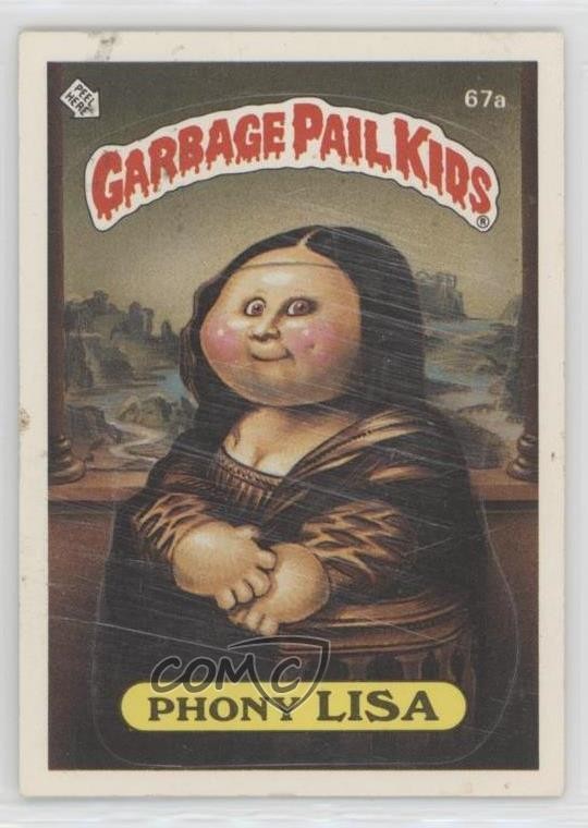 1985 Topps Garbage Pail Kids Series 2 Glossy Phony Lisa #67a 12zm