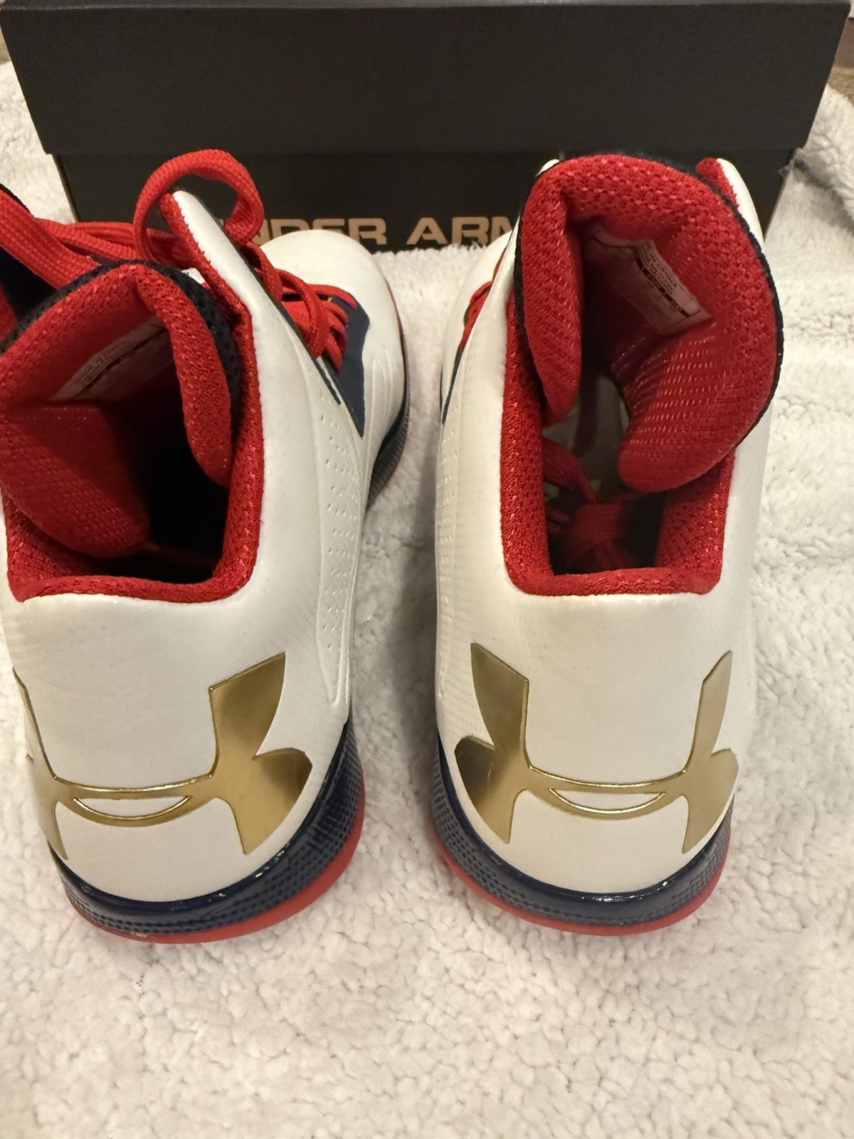 Under Armour TB Micro G Torch Presidential High Top Basketball Shoes image 7