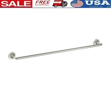 Bathroom Hardware Set 3 Piece Towel Bar Ring Toilet Paper Holder Satin Nickel US