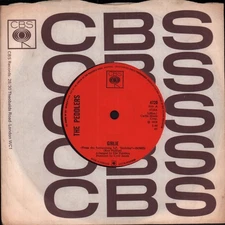 Peddlers Girlie 7" vinyl UK Cbs 1969 solid label design in company sleeve 4720